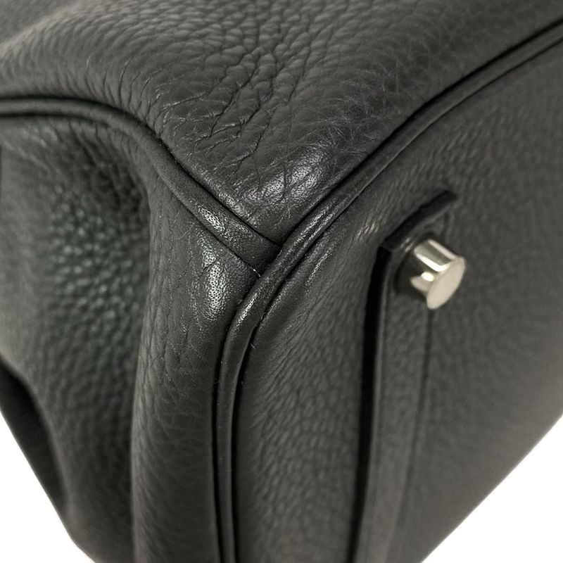 Hermes Handbag Birkin 35 Pron Silver