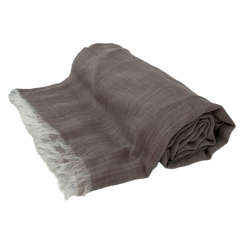 Hermes Shawl Light Gray Naoshima Cotton