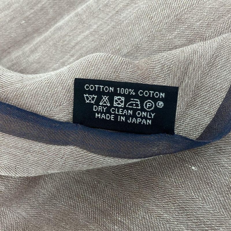 Hermes Shawl Light Gray Naoshima Cotton