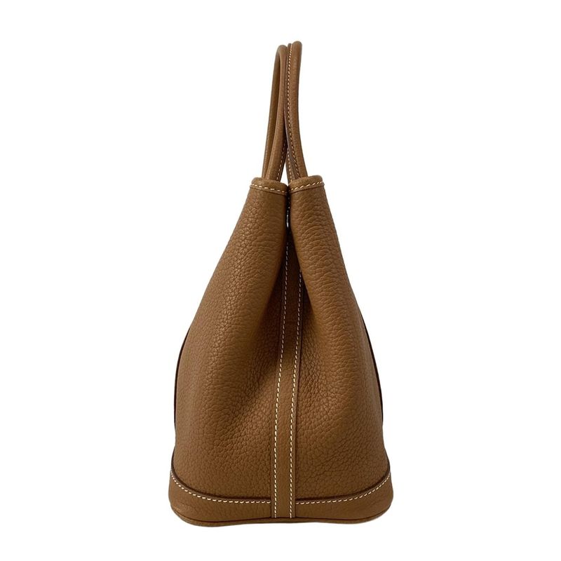 Hermes Tote Garden Party TPM Gold Silver