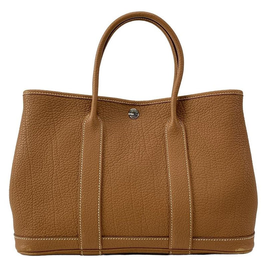 Hermes Tote Garden Party TPM Gold Silver