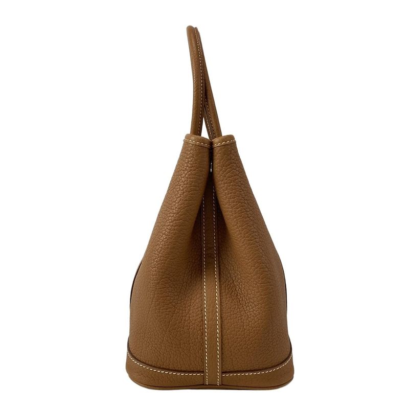 Hermes Tote Garden Party TPM Gold Silver