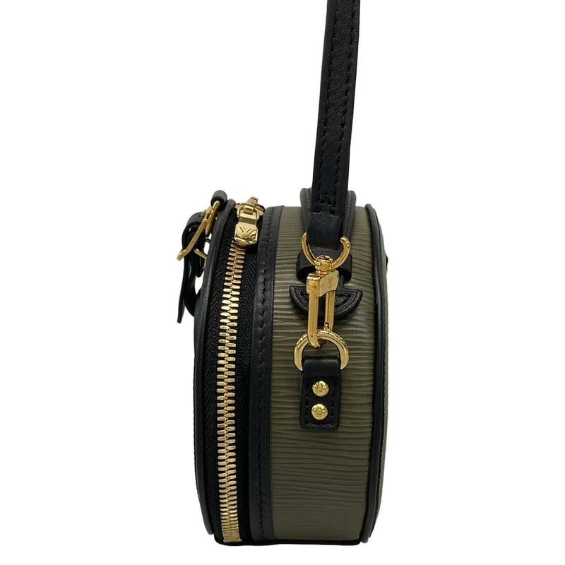 Louis Vuitton Shoulder Bag Epi Mini Boite Chapeau Khaki Black