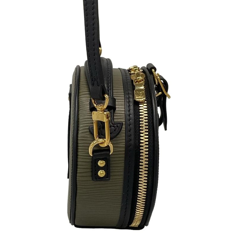Louis Vuitton Shoulder Bag Epi Mini Boite Chapeau Khaki Black