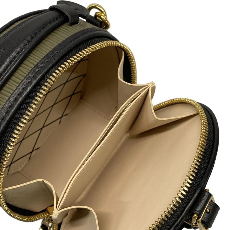 Louis Vuitton Shoulder Bag Epi Mini Boite Chapeau Khaki Black