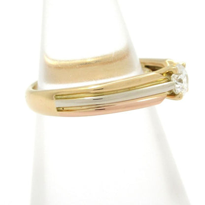 Cartier Ring Trinity Solitaire 18K Three Color Diamond