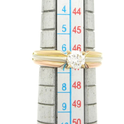 Cartier Ring Trinity Solitaire 18K Three Color Diamond