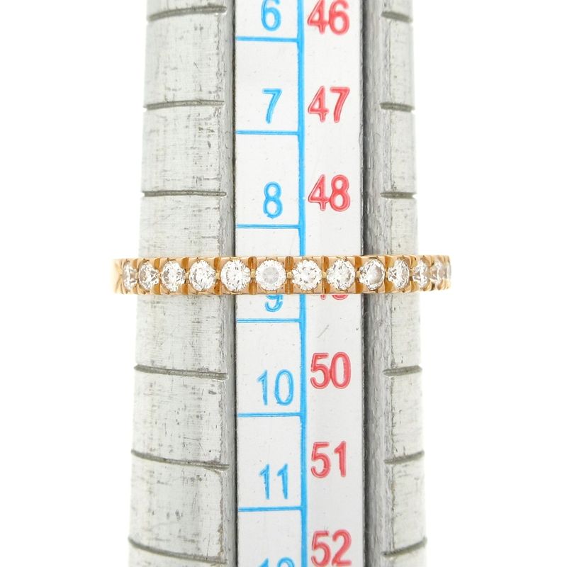 Tiffany & Co. Ring Novo Half Circle 18K Pink Gold Diamond Half