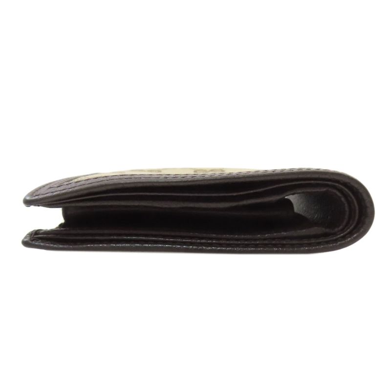 Gucci GG Bifold Wallet Canvas Leather