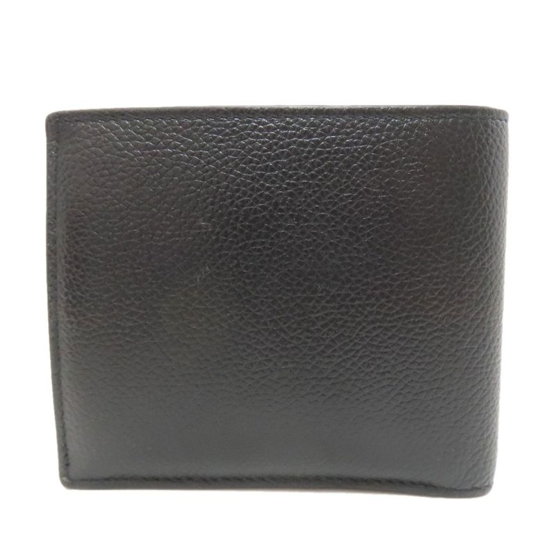 Balenciaga Logo Bifold Wallet Leather