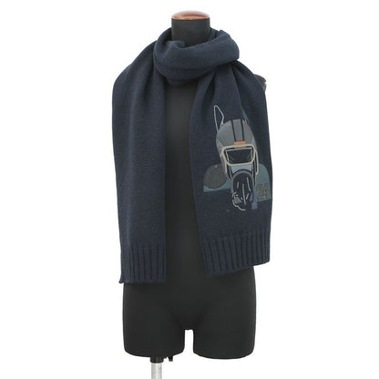 Hermes Scarf Quarter Bash Cashmere Silk Fall/winter Marine