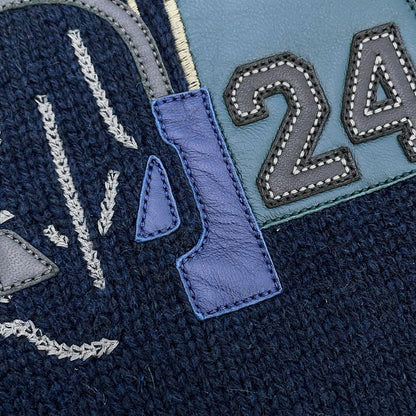 Hermes Scarf Quarter Bash Cashmere Silk Fall/winter Marine
