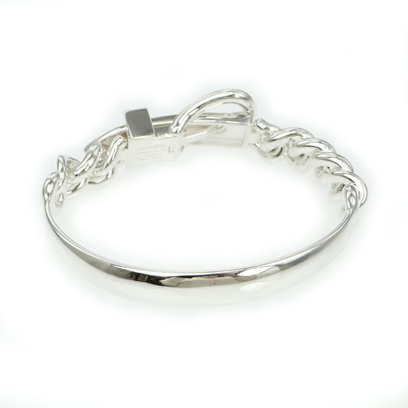 Hermes Bracelet Book le Series Inflexible GM 17 Silver