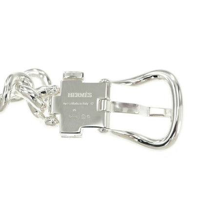 Hermes Bracelet Book le Series Inflexible GM 17 Silver
