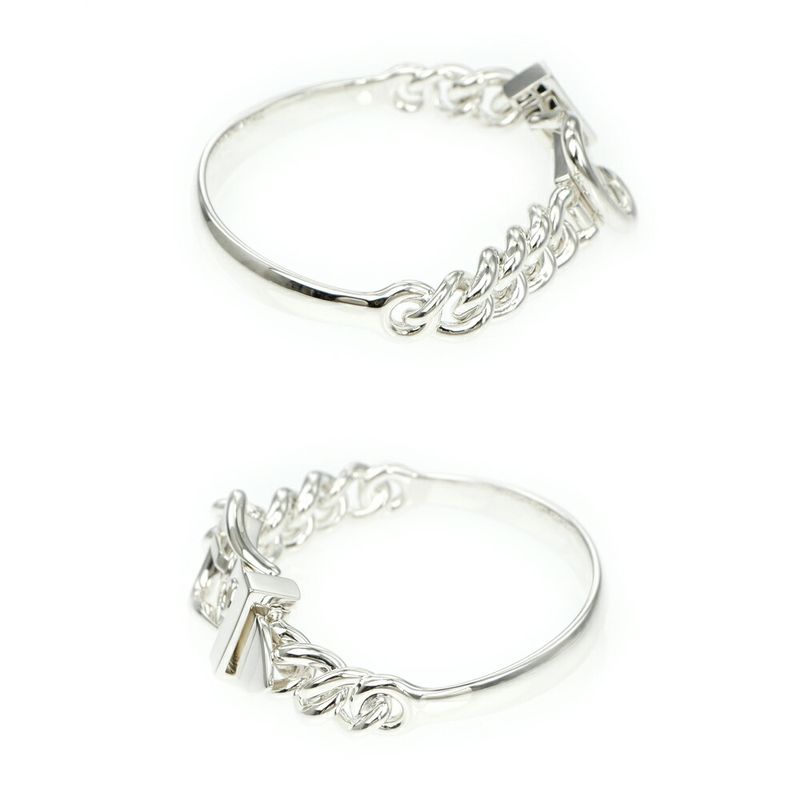 Hermes Bracelet Book le Series Inflexible GM 17 Silver