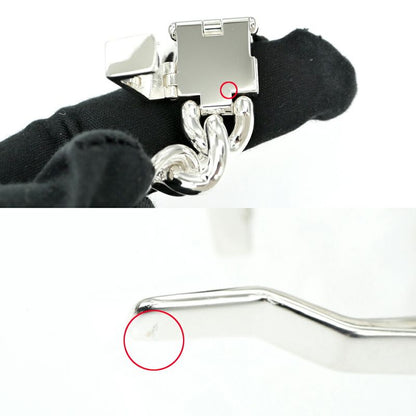 Hermes Bracelet Book le Series Inflexible GM 17 Silver