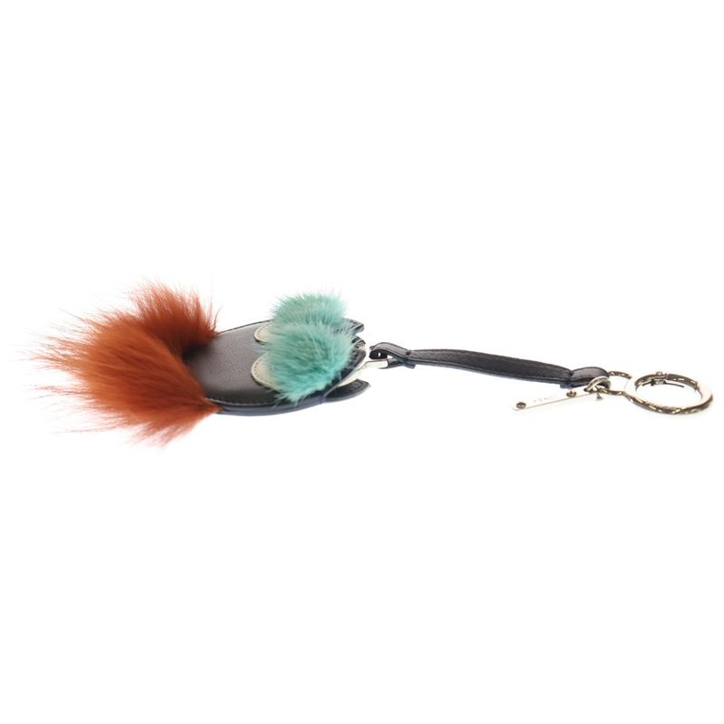 Fendi Monster Star Mirror Charm Key Ring Multi