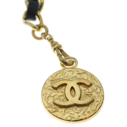 Chanel Quilted CC Logo Chain Belt Black Gold