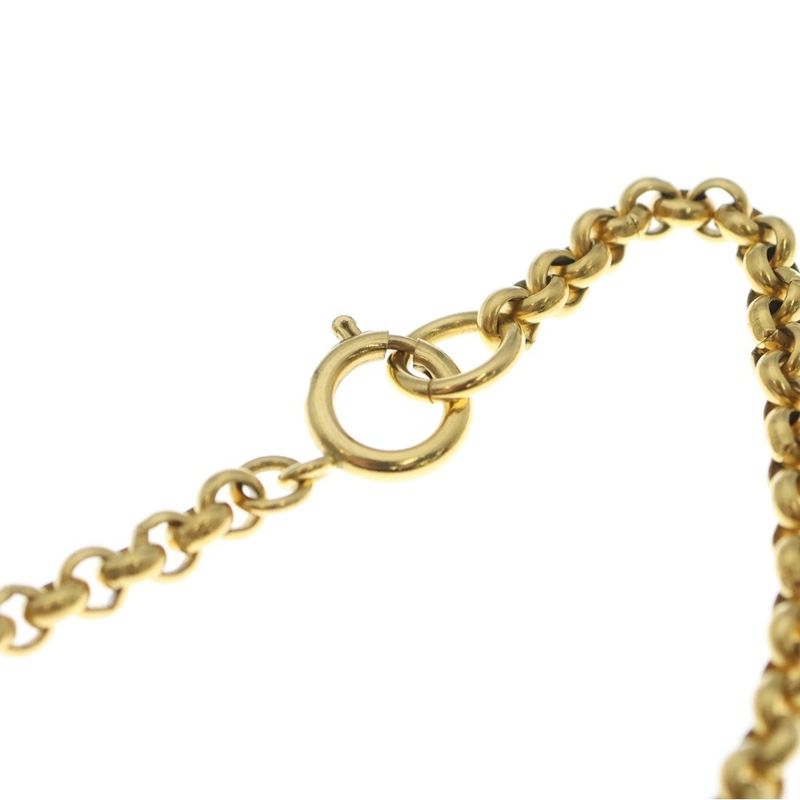 Chanel CC Logo Chain Necklace Gold