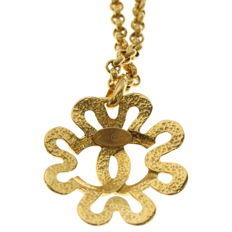 Chanel CC Logo Chain Necklace Gold