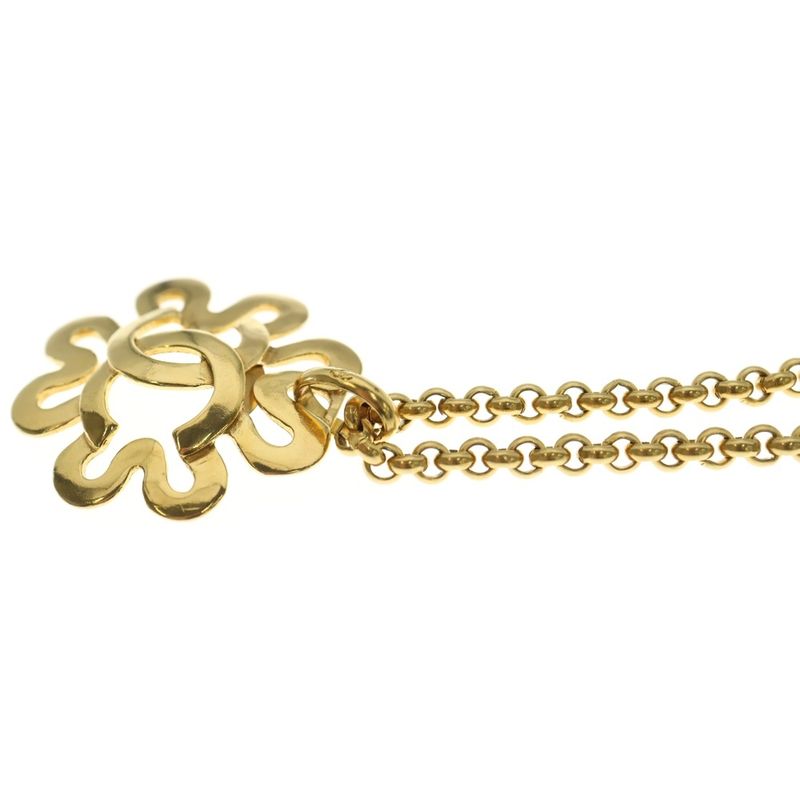 Chanel CC Logo Chain Necklace Gold