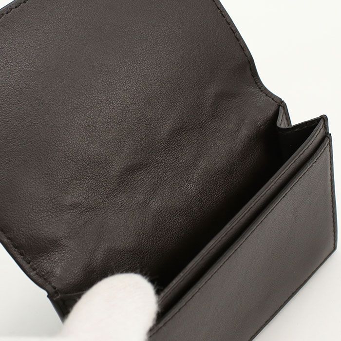 Bottega Veneta Business Card Case Intrecciato Holder Leather
