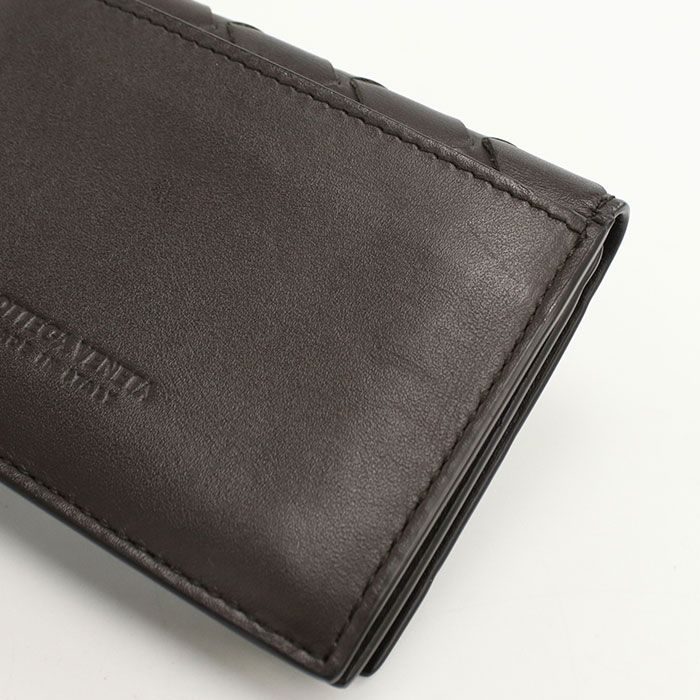 Bottega Veneta Business Card Case Intrecciato Holder Leather