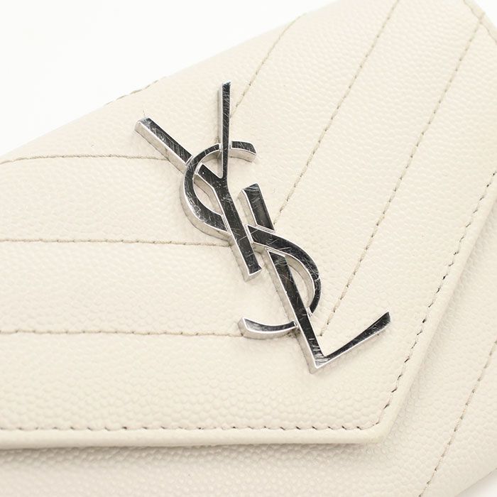 Saint Laurent Small Envelope Wallet Monogram Business Card Holder