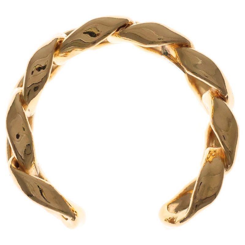 Chanel Chain Bangle Calf Bracelet Gold