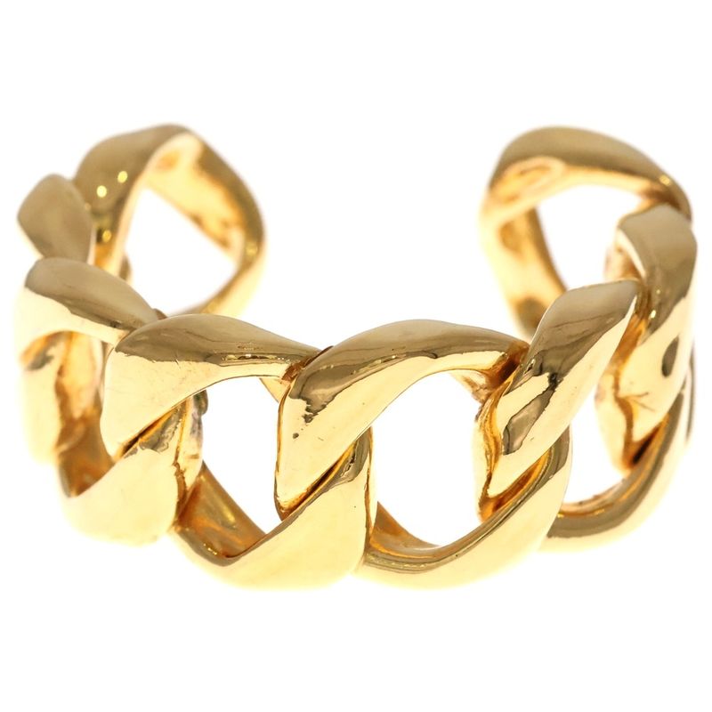 Chanel Chain Bangle Calf Bracelet Gold