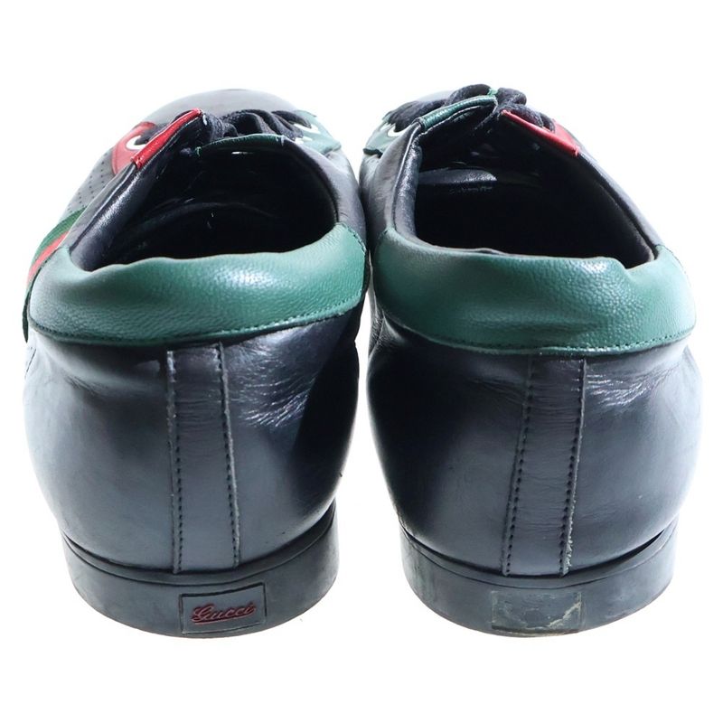 Gucci Sherry Line Leather Low Cut Sneakers Black