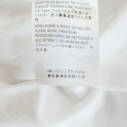 Balenciaga Crew Print Neck Short Sleeve T-Shirt White