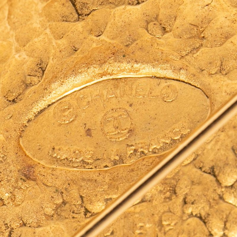 Chanel CC Logo Diamond Gold Plated