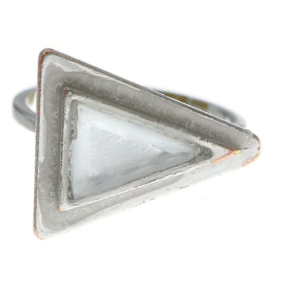 Celine Triangle Ring Silver