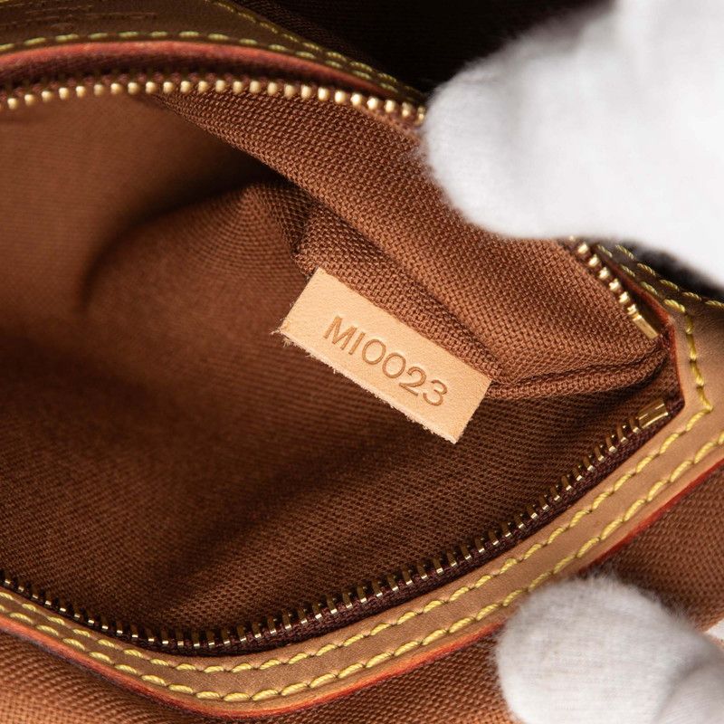 Louis Vuitton Monogram Mini Looping Shoulder Bag Brown
