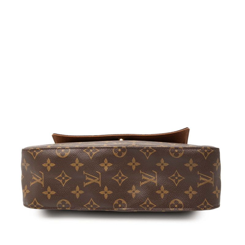 Louis Vuitton Monogram Mini Looping Shoulder Bag Brown