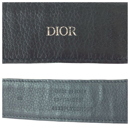 Dior Blue Jacquard Navy Silver Canvas Leather