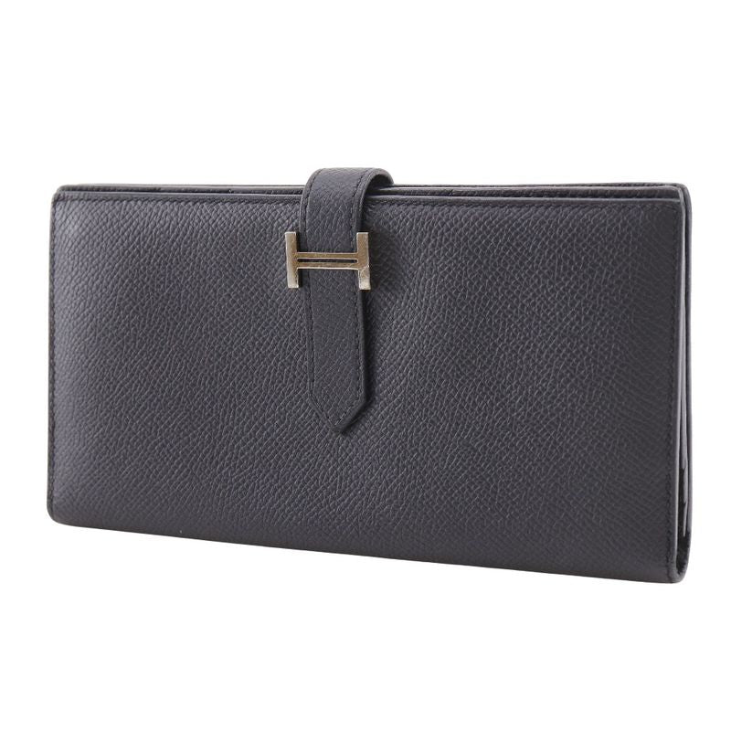 Hermes Bearn Souffle Veau Epsom Black Wallet