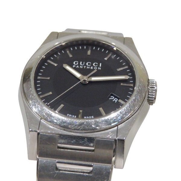 Gucci Pantheon 115.4 Quartz Black Dial Date Watch