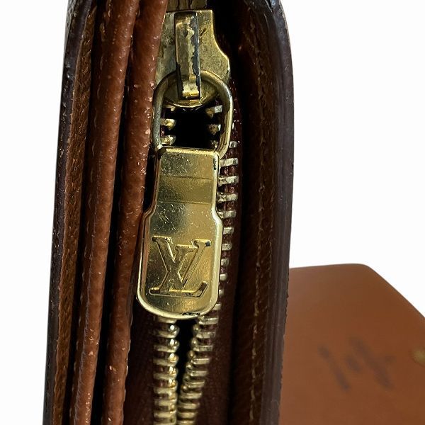 Louis Vuitton Monogram Portomonevier Tresor L-shaped Zipper Wallet