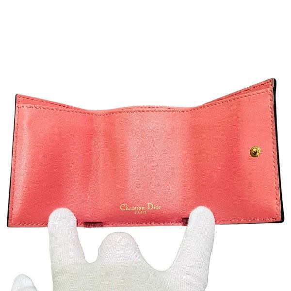 Dior Saddle Leather Trifold Wallet Compact
