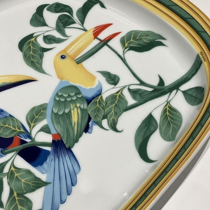 Hermes Toucan Oval Plate