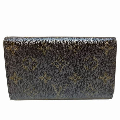 Louis Vuitton Monogram Portomonevier Tresor L-shaped Zipper Wallet
