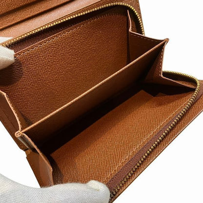 Louis Vuitton Monogram Portomonevier Tresor L-shaped Zipper Wallet