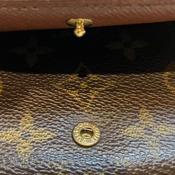 Louis Vuitton Monogram Portomonevier Tresor L-shaped Zipper Wallet