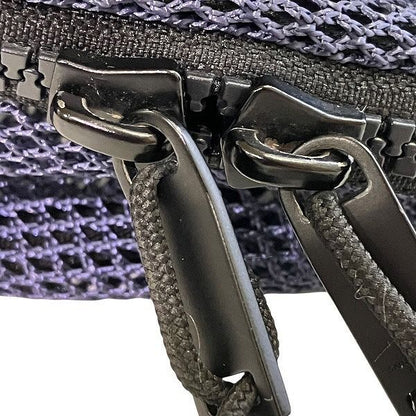 Saint Laurent Yves Purple Mesh Canvas Backpack