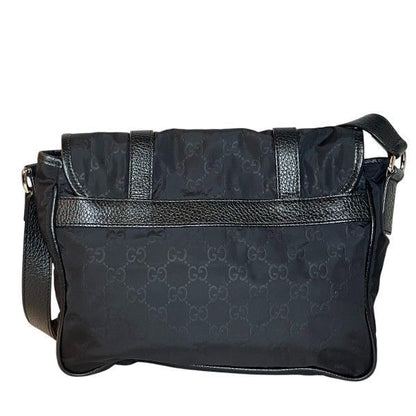 Gucci GG Nylon Black Shoulder Bag