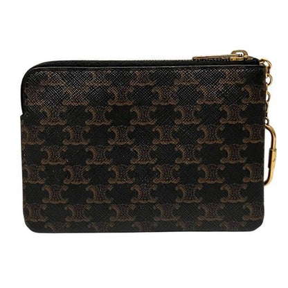 Celine Triomphe Key Ring Coin Case Card