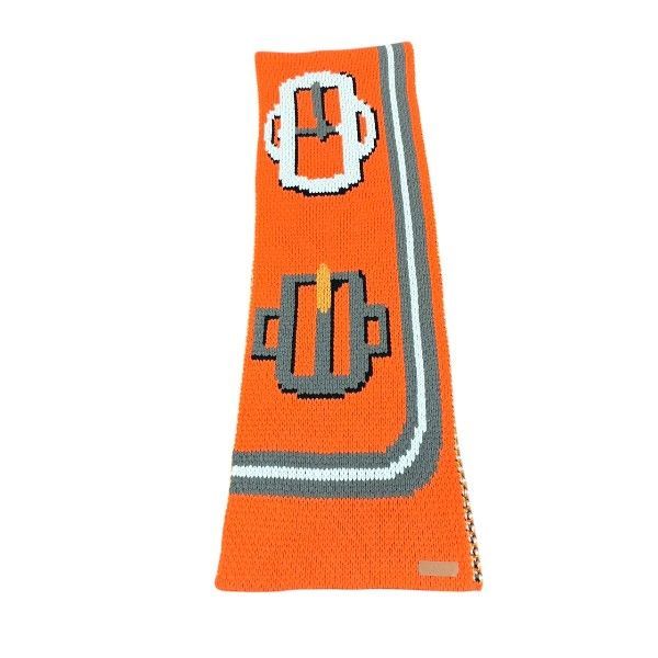 Hermes Sangle-a-Boucle Grande Tenue Cashmere Knit Large Scarf