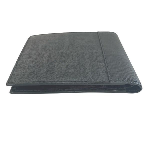 Fendi Zucca Black Leather Bifold Wallet